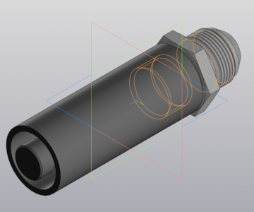 3D модель Гидроглушитель М24х1,5