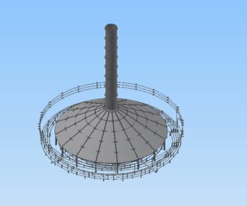 3D модель Модель системы обогрева РВС