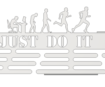 Чертеж Медальница JUST DO IT