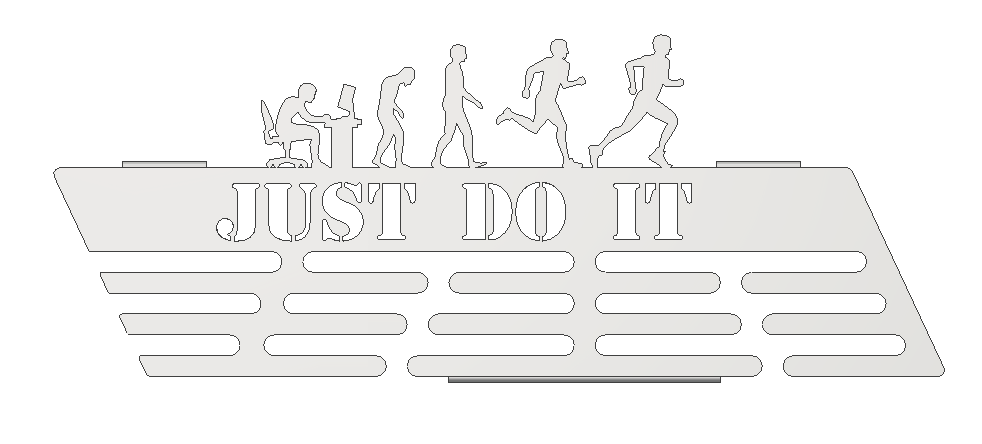 Чертеж Медальница JUST DO IT