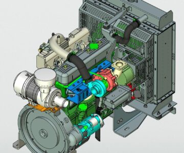 3D модель Двигатель Raywin 4E38T01
