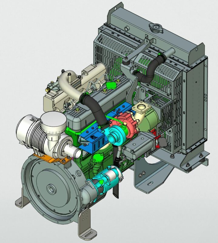 3D модель Двигатель Raywin 4E38T01