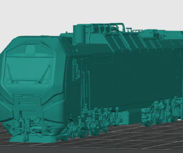 3D модель Модель электровоза эп2к 500