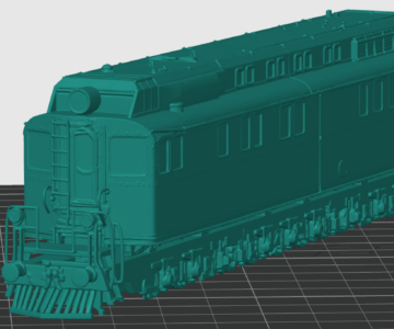 3D модель Модель тепловоза Щ-ЭЛ-1