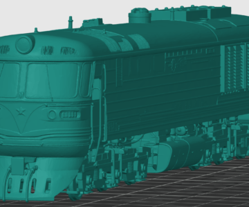 3D модель Модель тепловоза Т350