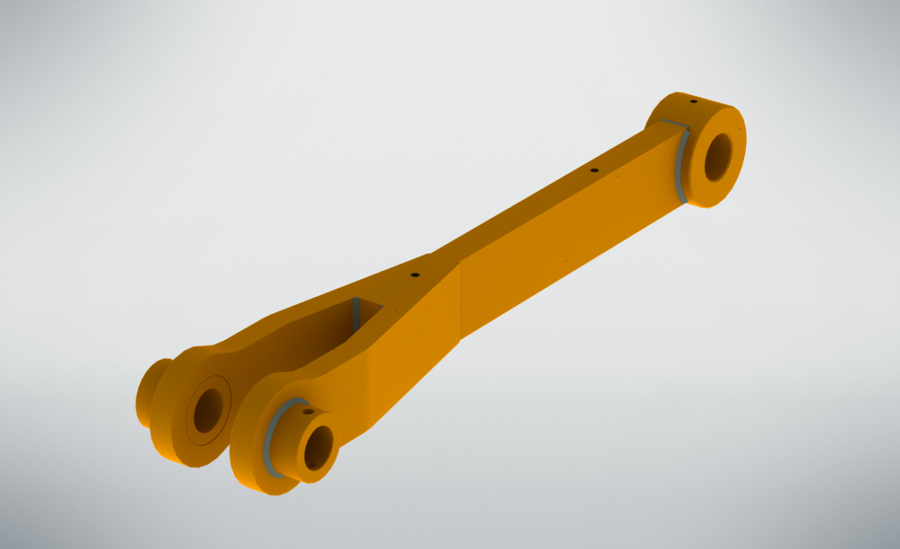 3D модель Тяга опрокидования JCB 162-03830 (аналог)