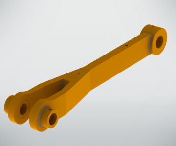 3D модель Тяга опрокидования JCB 162-03830 (аналог)