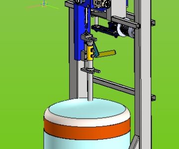 3D модель Установка вертикального литья алюминиевой катанки