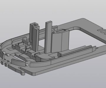 3D модель Корпус плафона Audi 100 С4 (1990-1994) VAG_895947303