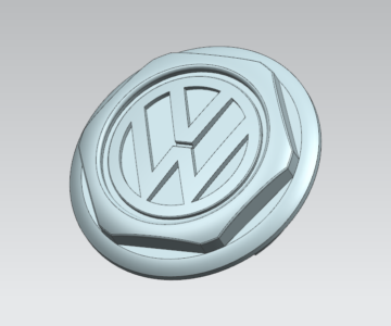 3D модель Volkswagen колпачок ступицы