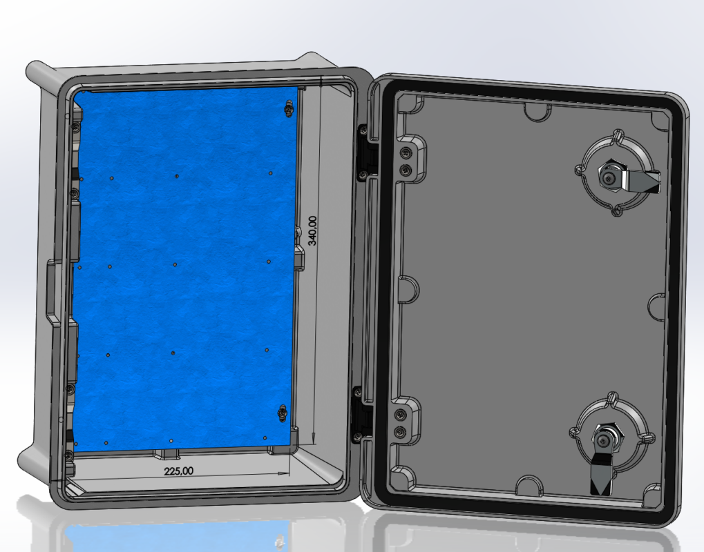 3D модель Щит антивандальный ЩПМП-1-1 GRP IP65 IK10