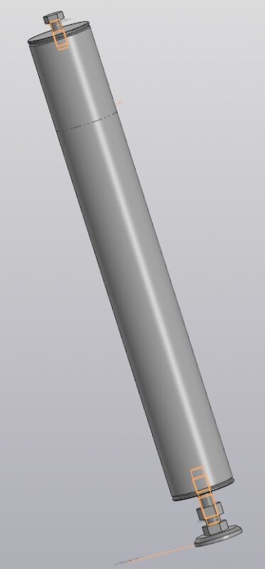 3D модель Ножка силовая сварочного стола
