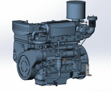 3D модель 3D модель двигателя Deutz BFDM 10135