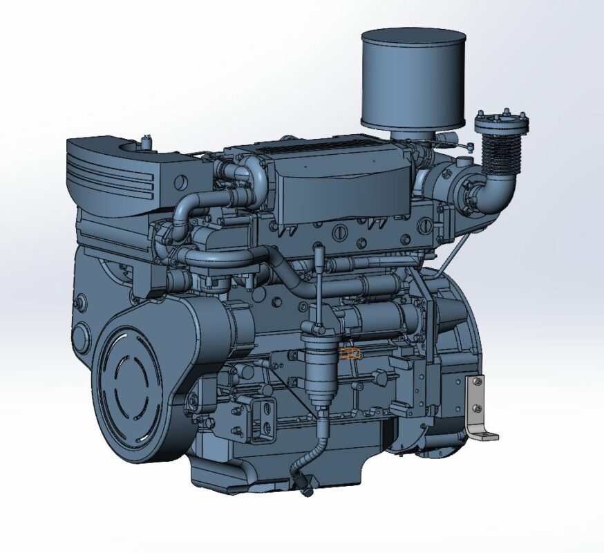 3D модель 3D модель двигателя Deutz BFDM 10135