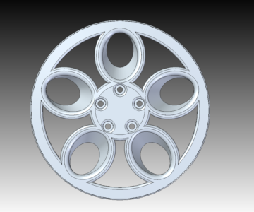 3D модель 17" дюймовая  модель диска