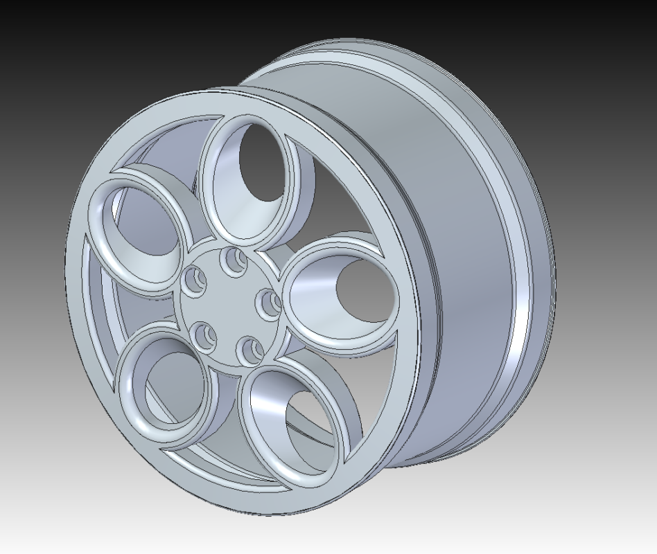 3D модель 17" дюймовая  модель диска