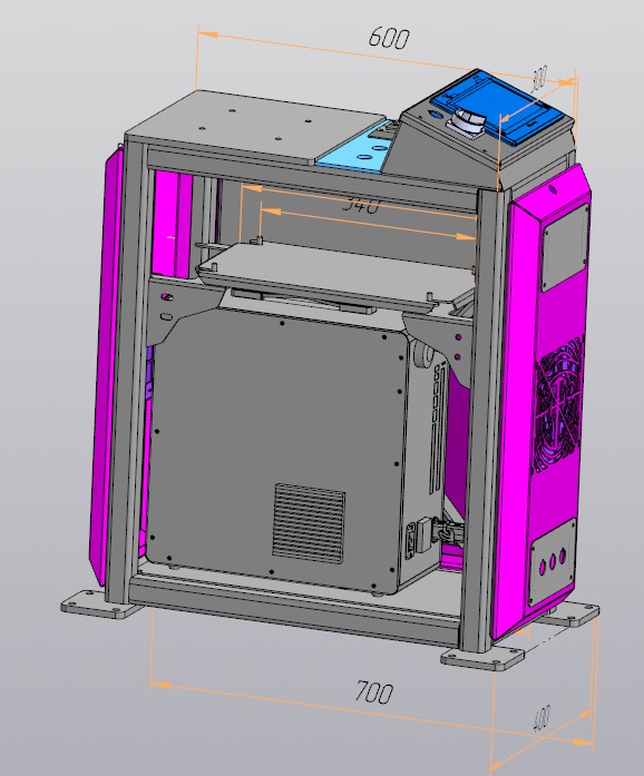 3D модель Тумба для кобота