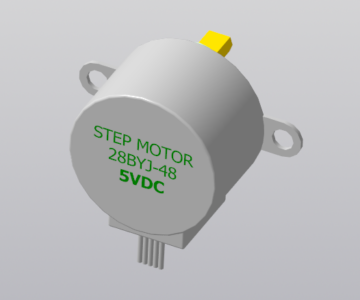 3D модель 3D модель STEP MOTOR 28BYJ-48 5VDC