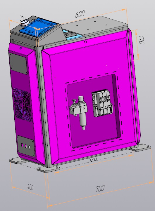 3D модель Тумба для кобота