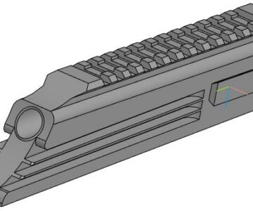 3D модель Модель для замены открытого прицела на Планку Вивер (Weaver rail) иж 60\61