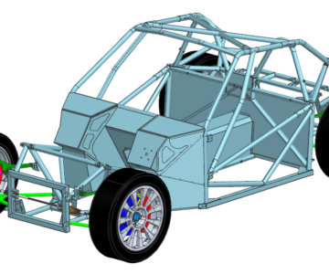 3D модель Багги в NX 2306