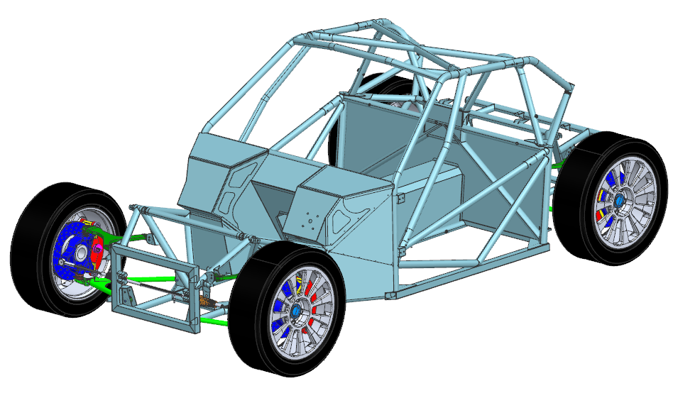 3D модель Багги в NX 2306