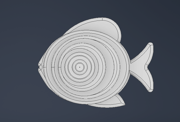 3D модель Трехмерная модель рыбы