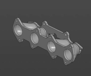 3D модель Впускной коллектор под Weber 45 DCOE на ВАЗ 2108-99