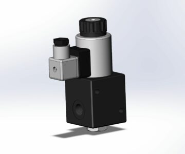 3D модель Дивертор HVC6A-G3/8-DC12-Z5L