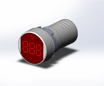 3D модель DMS-103 вольтметр врезной