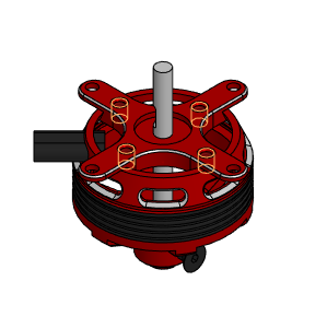 3D модель Двигатель бесколлекторный двигатель SurpassHobby C2822-V2