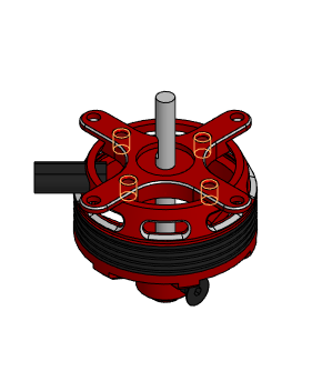 3D модель Двигатель бесколлекторный двигатель SurpassHobby C2822-V2
