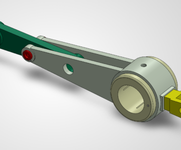 3D модель МЧ00.29.00.00 СБ Тяга в SolidWorks 2024