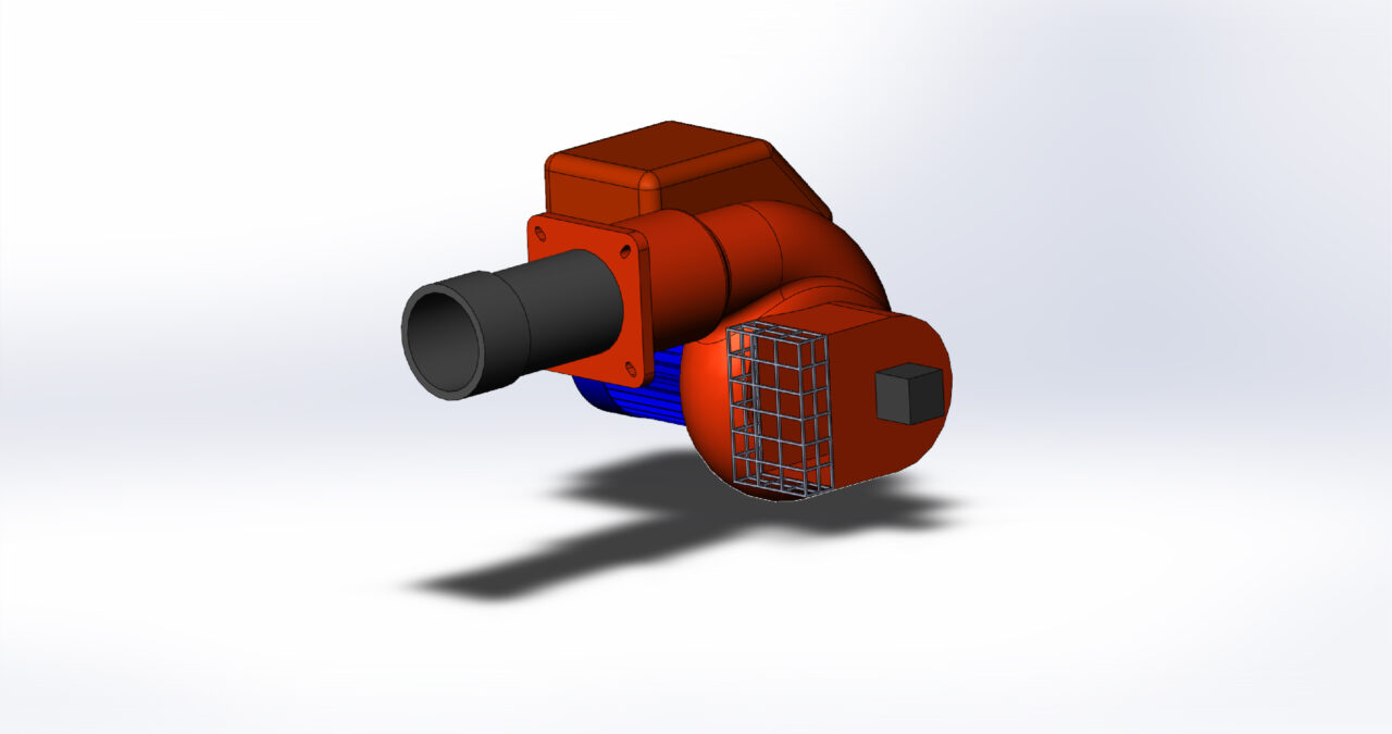 3D модель Горелки дизельная F.B.R. Bruciatori S.r.l