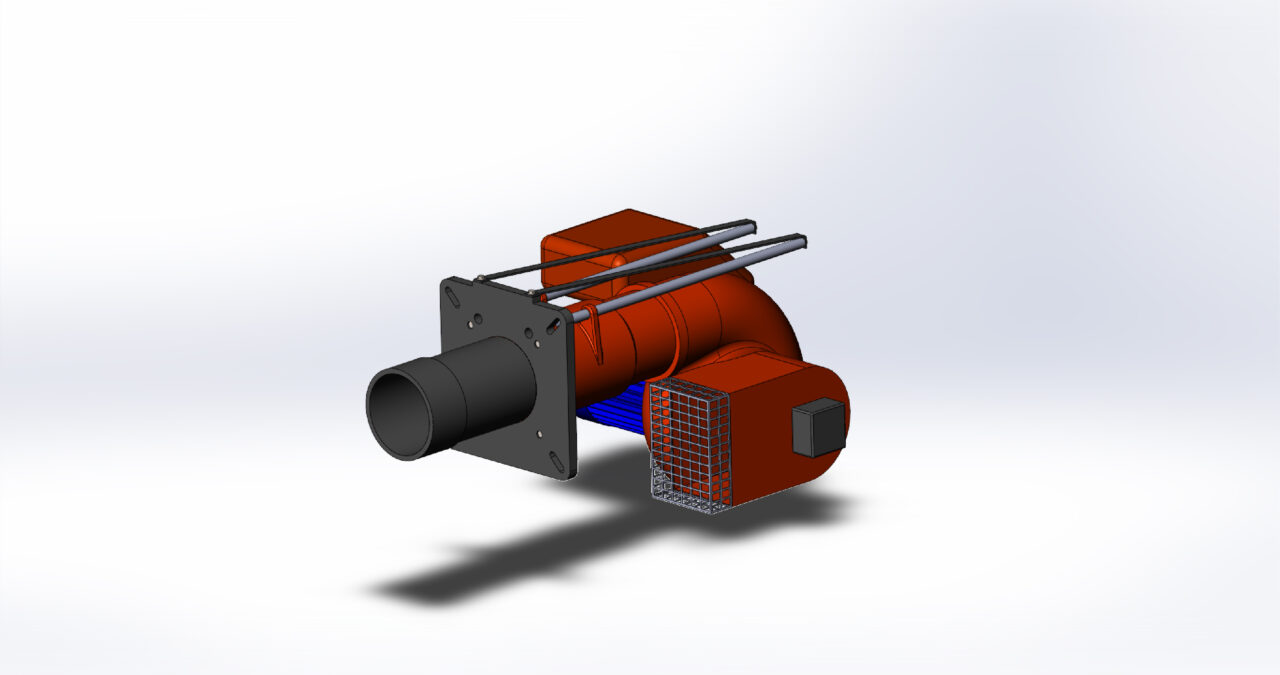 3D модель Горелки дизельная F.B.R. Bruciatori S.r.l