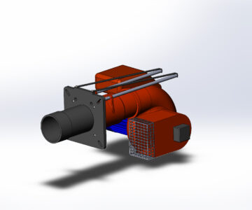 3D модель Горелки дизельная F.B.R. Bruciatori S.r.l