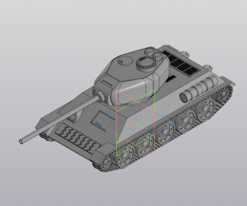 3D модель Модель игрушечного танка Т34-85