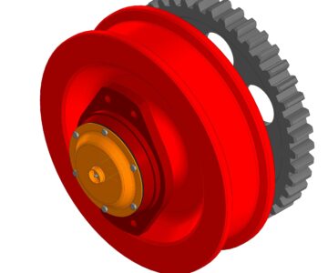 3D модель Колесо ходовое ведущее в сборе У2260.30.01.000