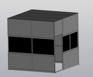 3D модель Модель курилки 3043х3043х3024 мм