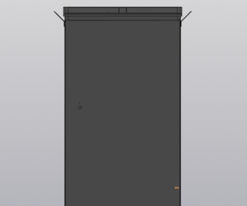 3D модель Шкаф КВУ (1600х900х570)