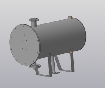 3D модель Масляный бак (660х310) 300л