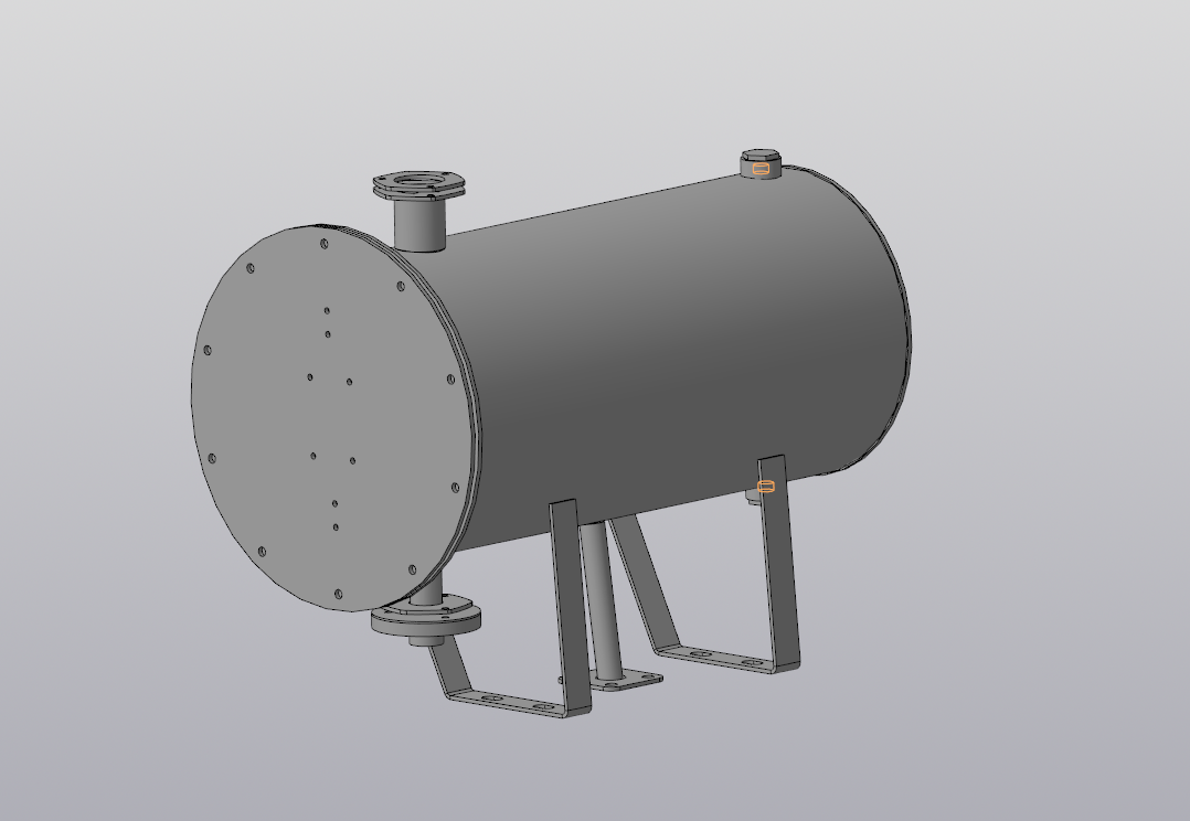 3D модель Масляный бак (660х310) 300л