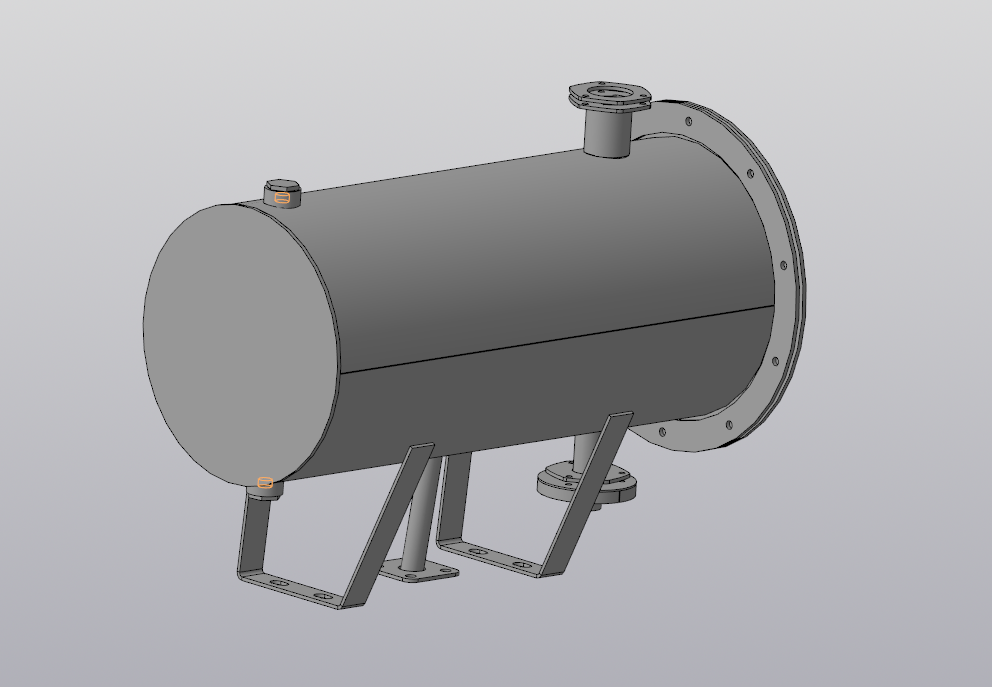 3D модель Масляный бак (660х310) 300л