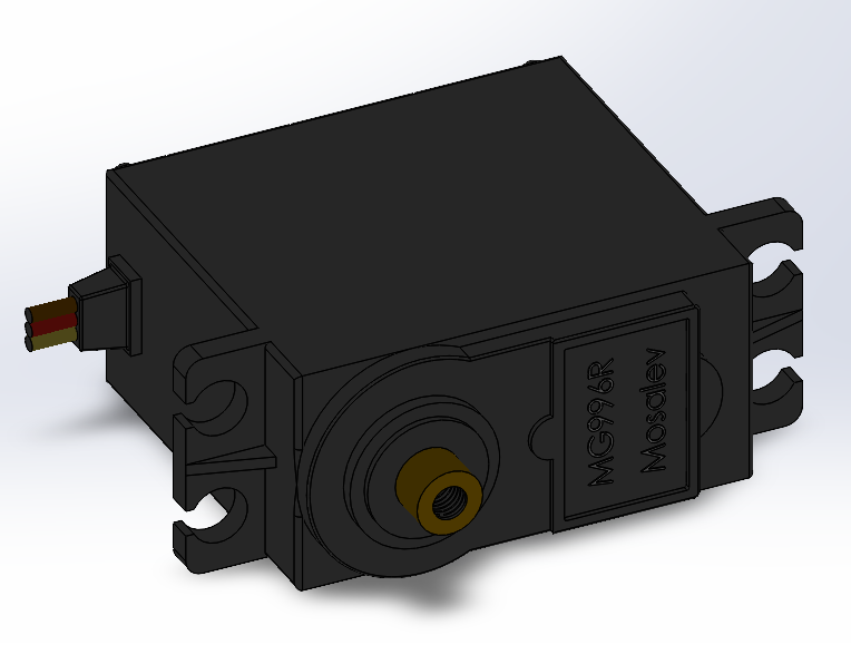 3D модель Сервопривод TowerPro MG996R