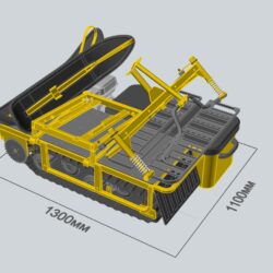 3D модель Миниснегоход из запчастей снегохода Буран
