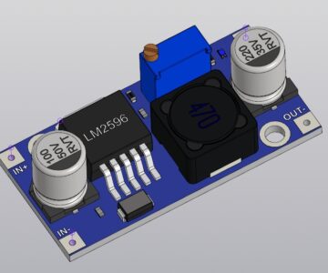 3D модель Плата DC/DC LM2596