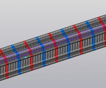 3D модель Клеммник наборный на DIN рейку