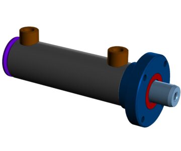 3D модель Гидроцилиндр 50х30-100