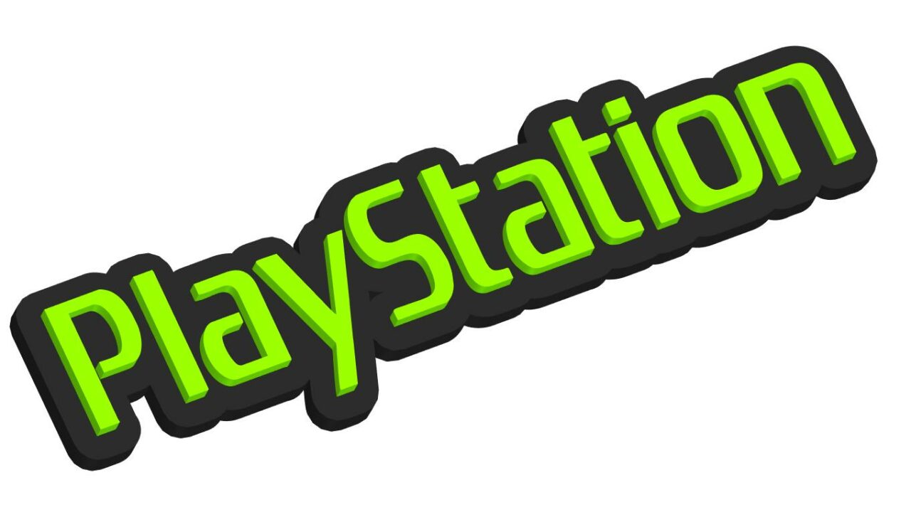 3D модель Модель объемного логотипа PlayStation