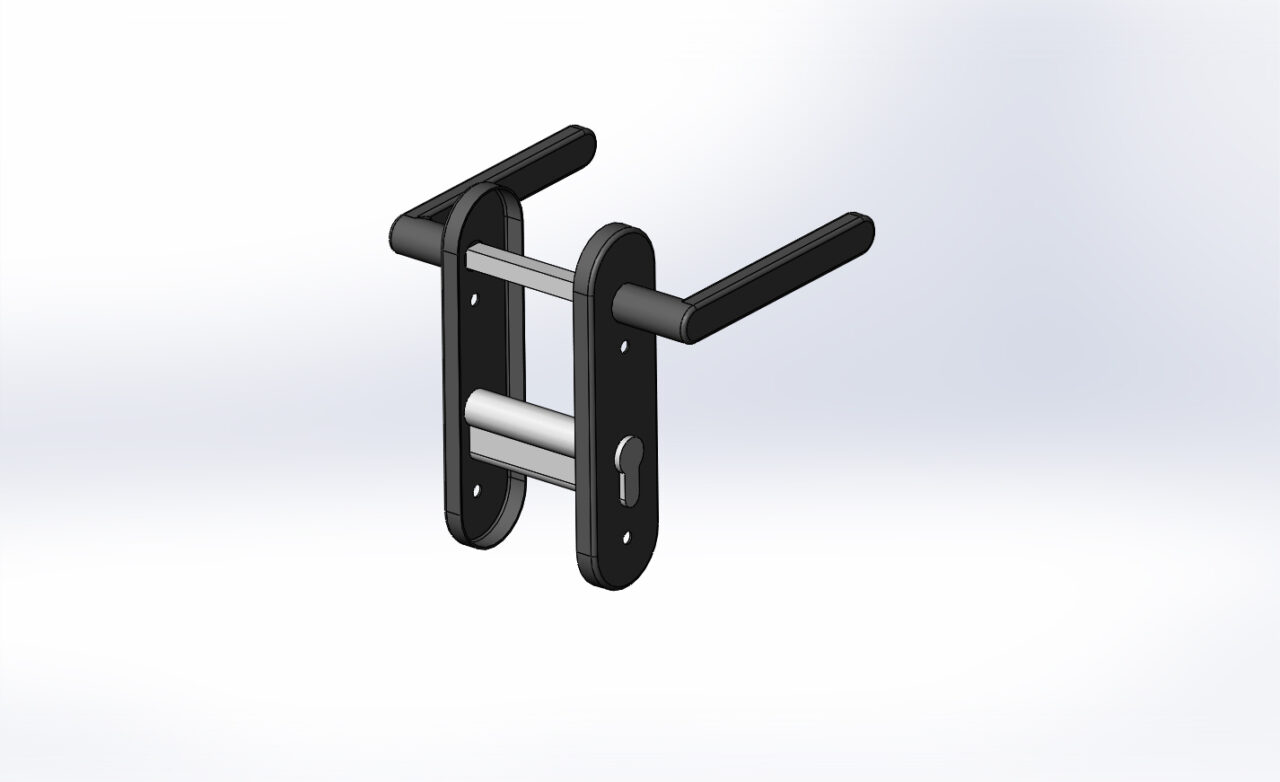 3D модель Ручка противопожарной двери Apecs HP-72.1703-INOX